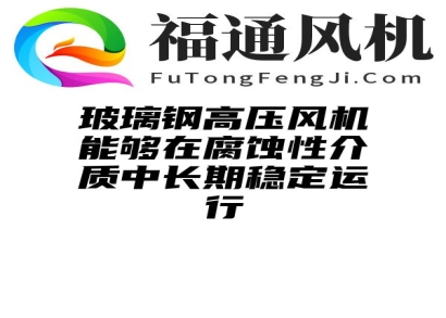 玻璃钢高压风机能够在腐蚀性介质中长期稳定运行